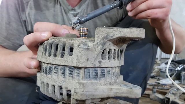 ремонт генератора Kia Spectra