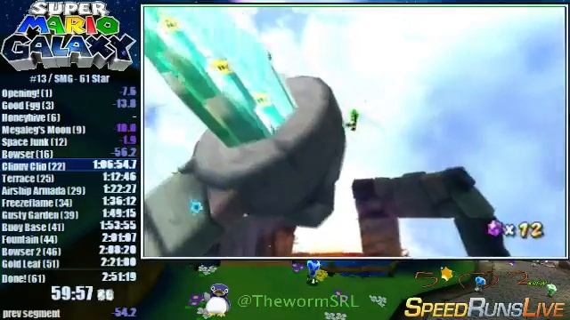 Super Mario Galaxy - 2:46:49 (Luigi) - 1 / 2 смотреть онлайн