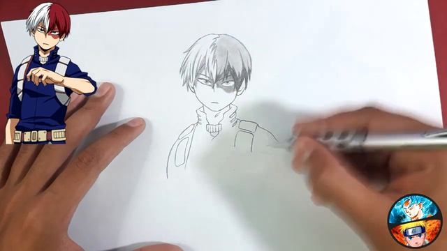 DRAWING TODOROKI SHOTO ( MY HERO ACADEMIA ) HOW TO DRAW TODOROKI смотреть онлайн