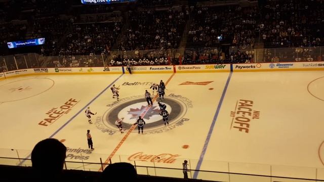 Winnipeg Jets vs Ottawa Senators preseason 2017 opening face-off смотреть онлайн
