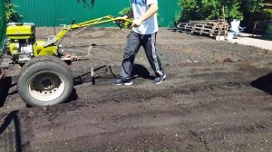 Маленький бульдозер из мотоблока