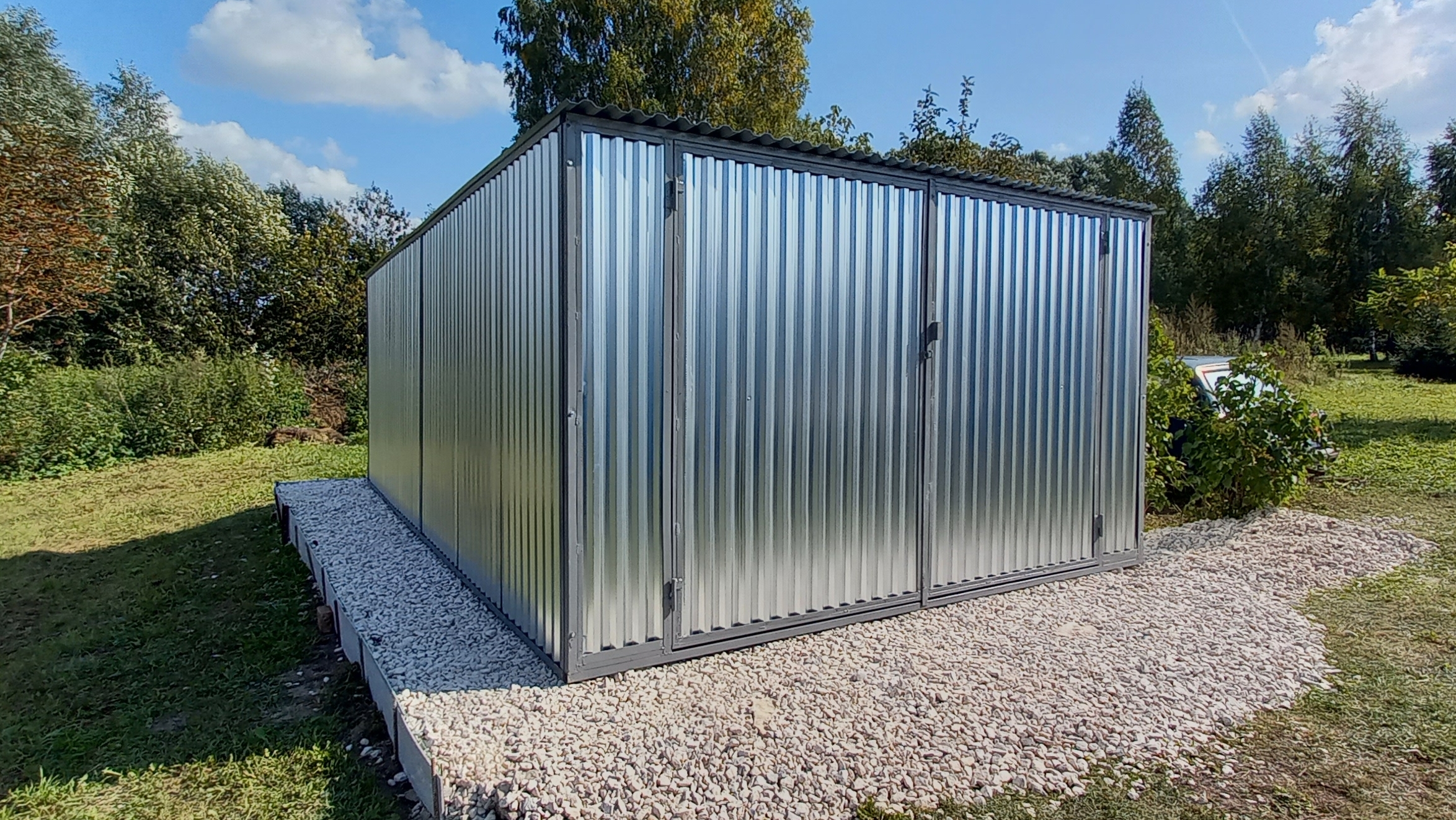 Гараж пенал разборный металлический 4х6х2,3 от производителя с доставкой и монтажом смотреть онлайн