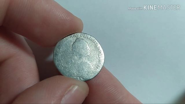 Екатерина II серебряная монета 1768 !!!!!