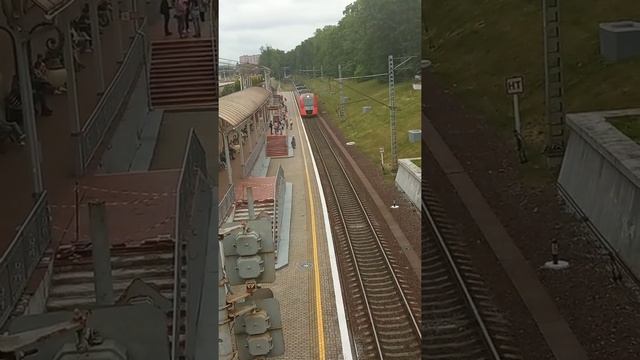прибытие электропоезда ласточка ЭС2Г на Северный вокзала/Northern Railway Station смотреть онлайн