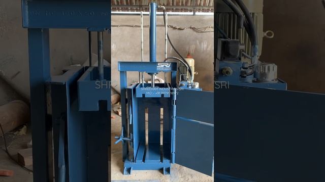 10-25 kg waste paper and plastic Baler | 5 Ton Baling Machine 2 Hp@shreeramindustries-sri смотреть онлайн