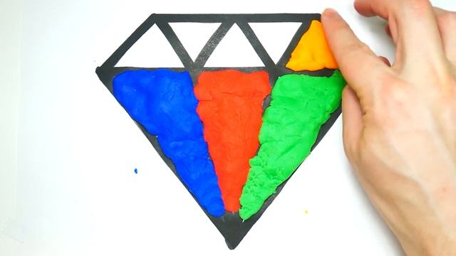 mewarnai berlian dengan bermain doh belajar warna untuk anak anak смотреть онлайн