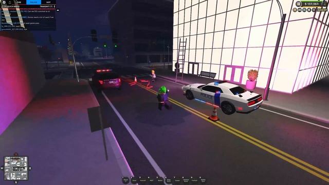 EPIC POLICE CHASE IN Emergency Response: Liberty County! Roblox