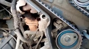 замена грм газель крайслер | замена поперечины рамы | натяжение зубчатого ремня крайслер