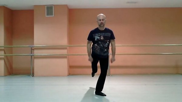 Battement divisé en quart en dedans