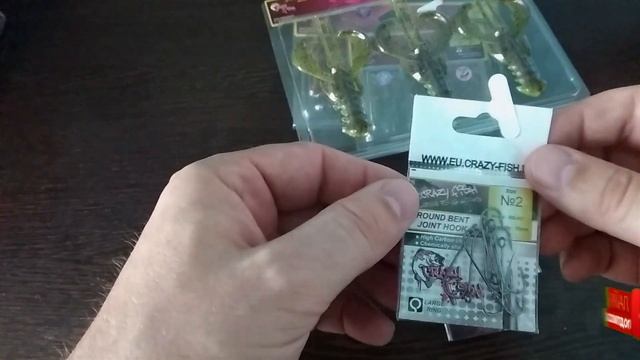 КРЮЧКИ И СИЛИКОНОВЫЕ ПРИМАНКИ ОТ CRAZY FISH. смотреть онлайн