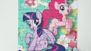 Мой маленький пони: Дружба — это чудо. Пинки Пай и Радуга Дэш - собираем пазлы для детей.