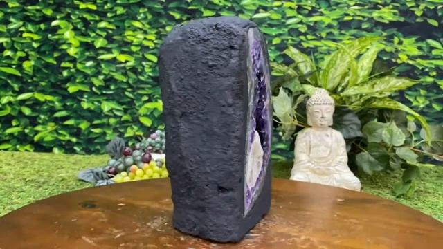 "WANNA SEE A BEAUTY?" Dark Purple Amethyst Geode Cathedral 8.00 High Quality Rare Agate Rim NS-263 смотреть онлайн