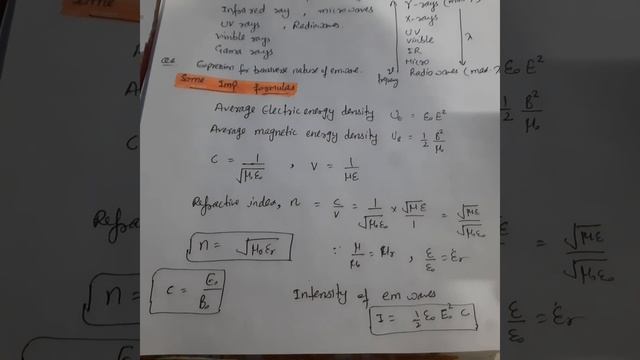 Electromagnetic waves unit-5 Important questions PYQs physics 12th смотреть онлайн