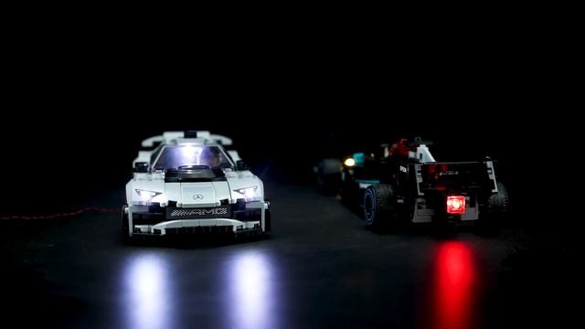Lego Mercedes-AMG F1 W12 E Performance & Mercedes-AMG Project One 76909 Light Kit смотреть онлайн