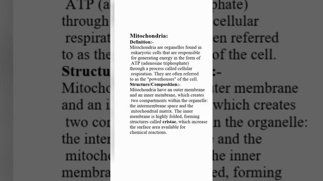 What is Mitochondrial matrix, Introduction to Mitochondrial fission & Cristae and functions смотреть онлайн