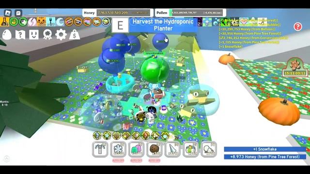 Buying Hydroponic Planter (All Rewards) | Bee Swarm Simulator смотреть онлайн