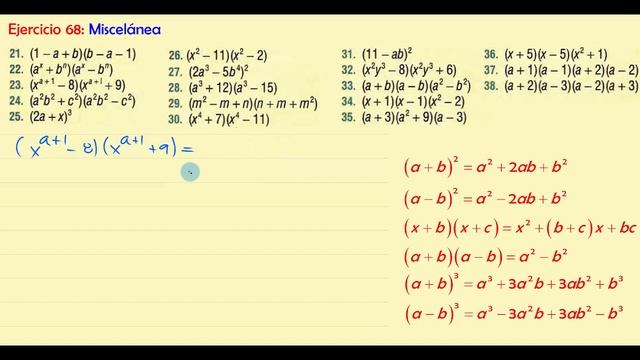 Algebra de Baldor Desde Cero - Ejercicio 68 смотреть онлайн