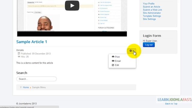 003 Editing Articles From The Front End