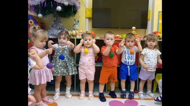 Рисование "Клубочек для котенка" во второй группе раннего возраста "Одуванчик" смотреть онлайн