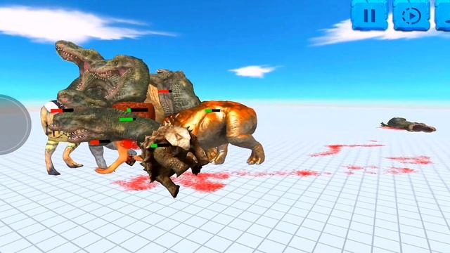 Trex Dinosaur Puzzle Battle - Animal Revolt Battle Simulator