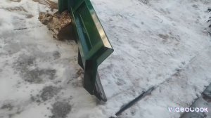 Снеговой отвал на мини трактор.