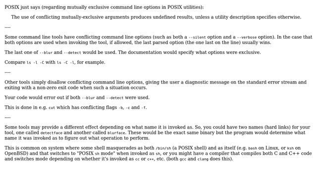 Unix & Linux: Should I use mutually exclusive options on my command line tool? (2 Solutions!!) смотреть онлайн