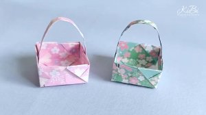 Мини корзинка оригами  | Поделки из бумаги своими руками | DIY