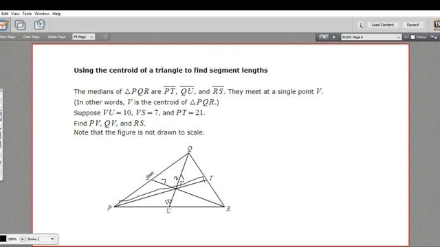 Using the centroid to find segment lengths смотреть онлайн