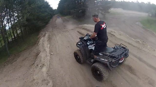 Quad/Atv - Can am outlander 800 xt, Polaris 850xp, Offroadpark Jänschwalde Teil 2 смотреть онлайн