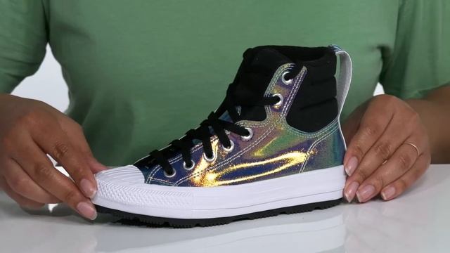 Converse Kids Chuck Taylor® All Star® Berkshire Boot Hi - Iridescent Leather (Big Kid) SKU: 9526248 смотреть онлайн