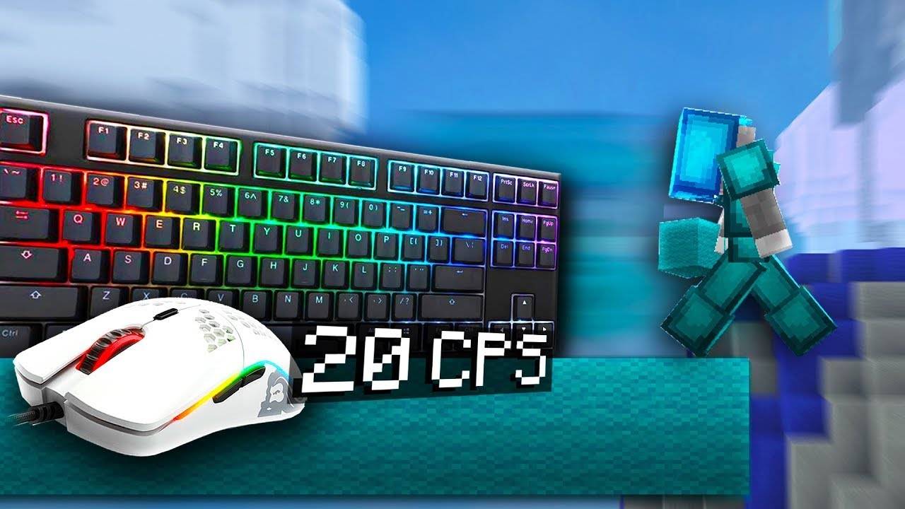 Godbridging + Moonwalking Keyboard Mouse ASMR Sounds | Hypixel Bedwars