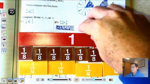 3rd grade GO Math-Lesson 9.3 Compare Fractions with the Same Numerator pages 375-378 смотреть онлайн