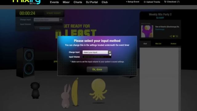 Setting Up Events On Mixify