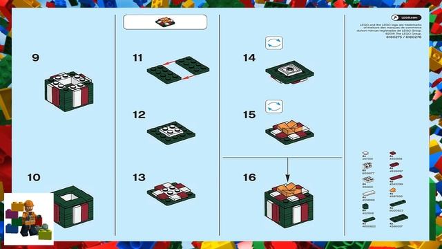 LEGO instructions - Monthly Mini Model Build - 40219 - Christmas present (12-2016) смотреть онлайн