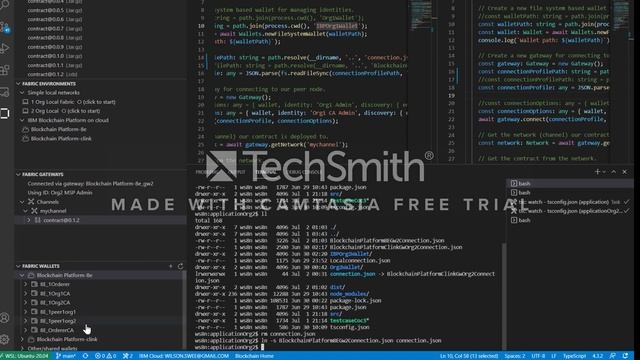 IBM Blockchain Platform Hyperledger Fabric v2 Smart Contract Deployment Part2 смотреть онлайн