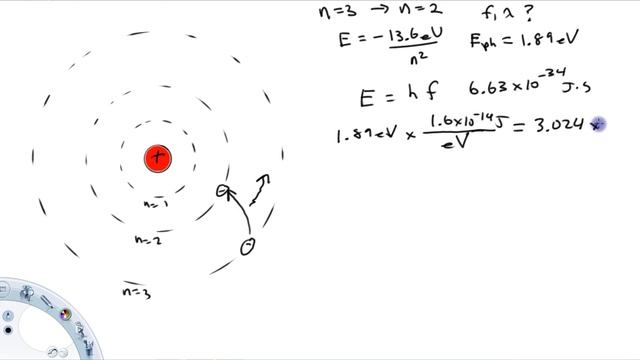 example calculating photon frequency for hydrogen смотреть онлайн