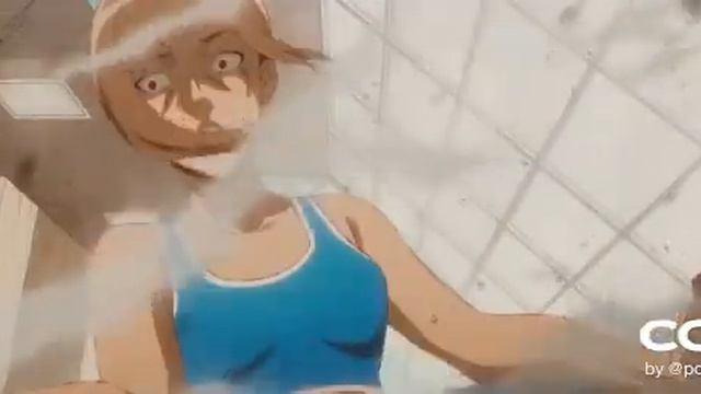 2 Anime Girls Armwrestling