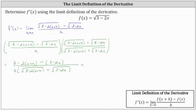 Find a Derivative Using The Limit Definition (Square Root) смотреть онлайн