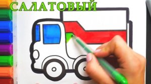 Раскраска Красочные Ножницы / Учим цвета