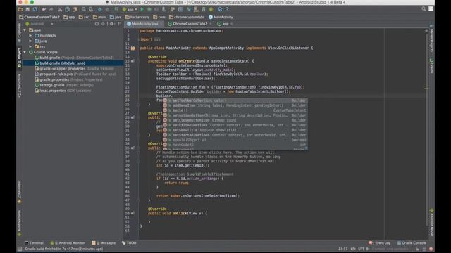 Hackercasts - Introduction to Chrome Custom Tabs смотреть онлайн