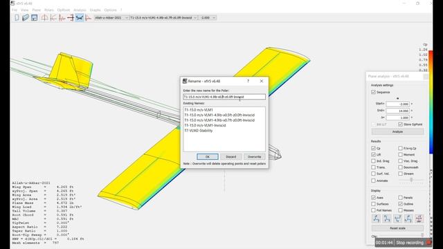 Determination of Static stability using Cm Vs Alpha from XFLR 5.0 смотреть онлайн