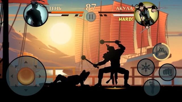 Shadow fight 2 - Бой Тень vs Акула (Shadow vs Shark ) смотреть онлайн