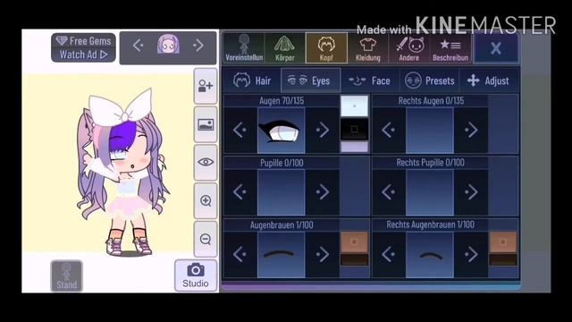 How to Have one eye in Gacha club (short) смотреть онлайн