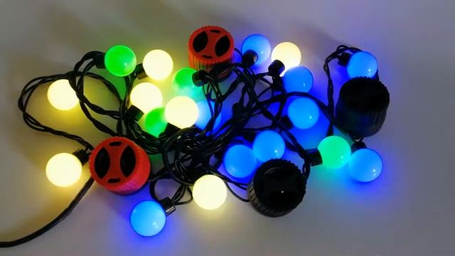 Smart string led lights with speakers remote control by smartphone under wifi or 4G смотреть онлайн