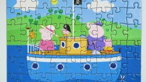 Свинка Пеппа Дедушкин Корабль - собираем пазлы для детей. Peppa Pig Puzzle | Раскрашка ТВ