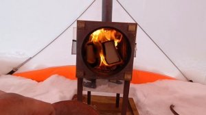 Дровяная печка Пошехонка. Топлю брикетами.