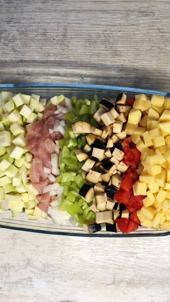 Полезный ужин в духовке