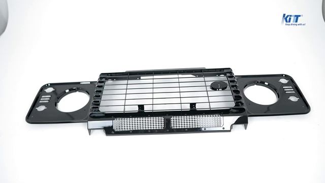Central Grille & Headlights Covers Assembly suitable for Land Rover Defender L316 - Piano Black смотреть онлайн