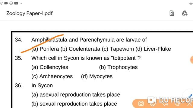 BRABU ll zoology paper 1 ll question 26 to 50 ll session 2019 -2022 смотреть онлайн