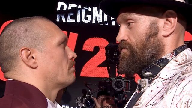 Усик и Фьюри пресс-конференция перед боем битва взглядов смотреть онлайн